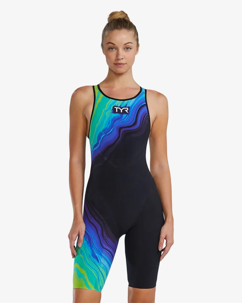 Гидрокостюм с открытой спиной TYR Venzo Volconyx Open Back Swimsuit