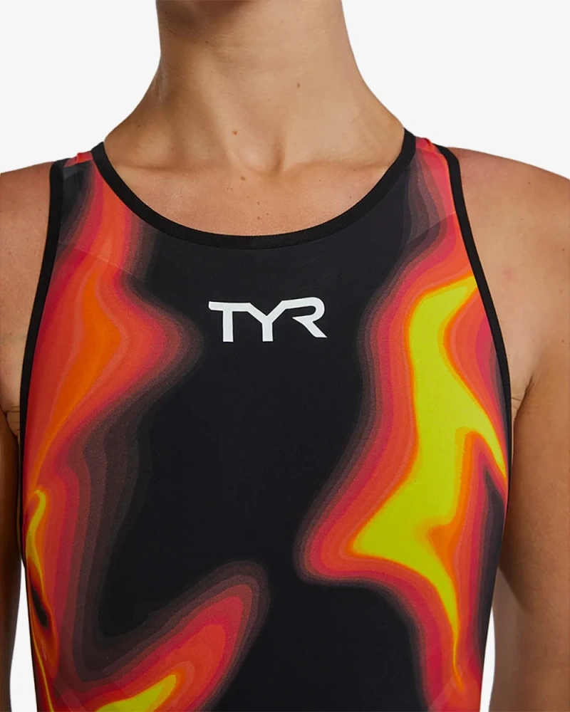 Гидрокостюм с открытой спиной TYR Venzo Infrared Open Back Swimsuit