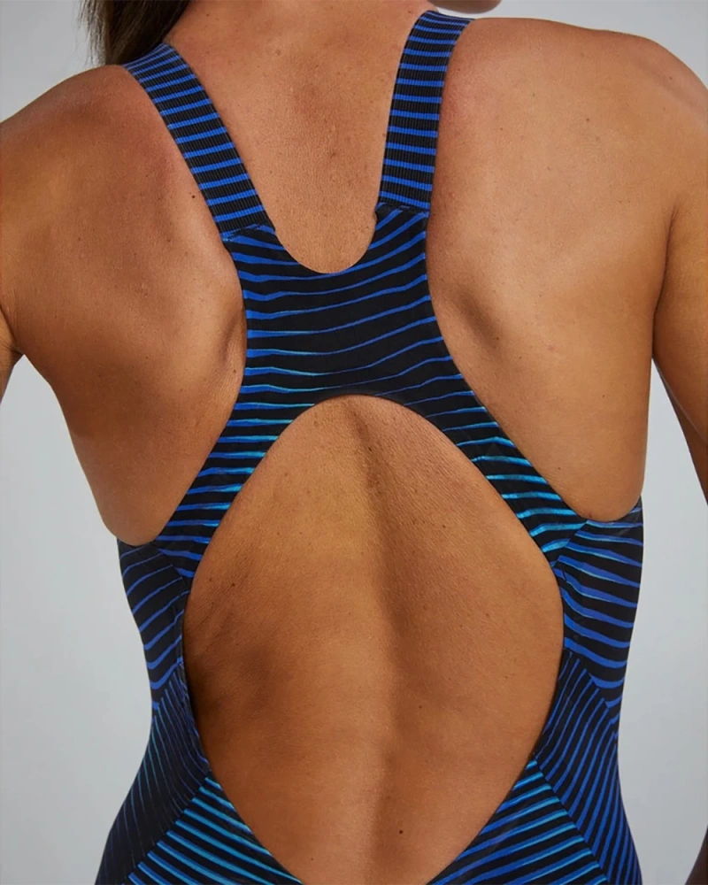 Гидрокостюм с открытой спиной TYR Avictor 2.0 Blue Open Back Swimsuit