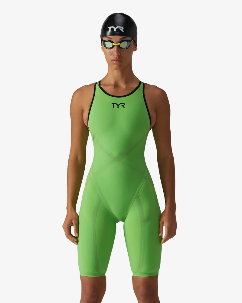 Гидрокостюм с открытой спиной TYR Venzo Open Back Swimsuit - Solid